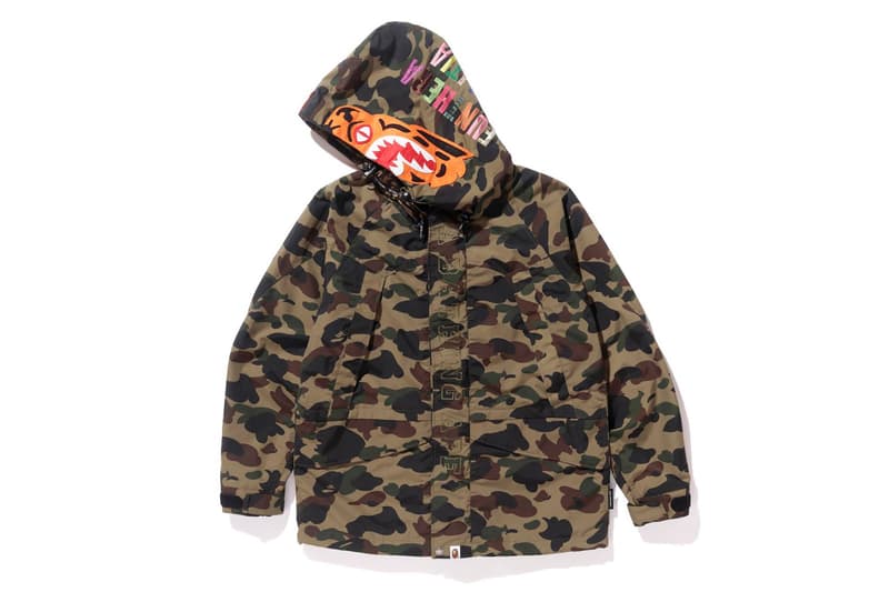 Bape Camo Tiger Snowboard Jacket Release Date January 20 2018 Sports Snowboarding Jacket 1st camo