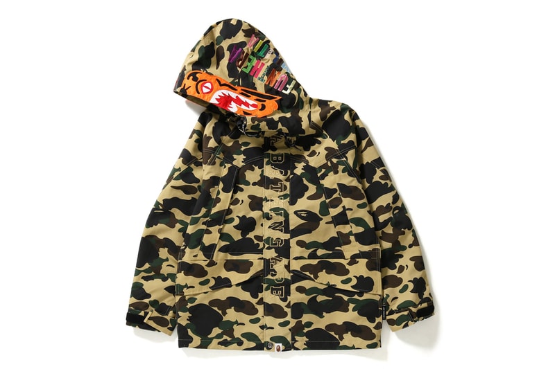 Bape Camo Tiger Snowboard Jacket Release Date January 20 2018 Sports Snowboarding Jacket 1st camo