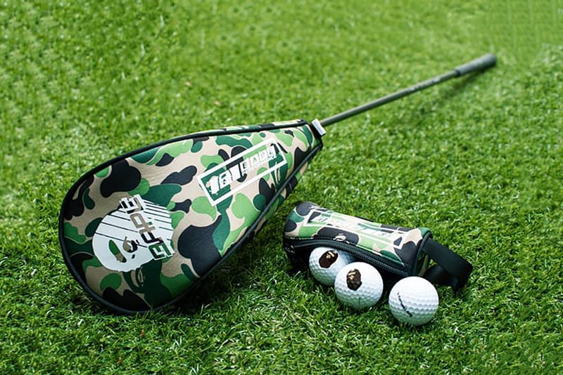 BAPE Performance Sports Equipment Golf Set Golf Head Cover Golf Balls Camouflage A Bathing Ape