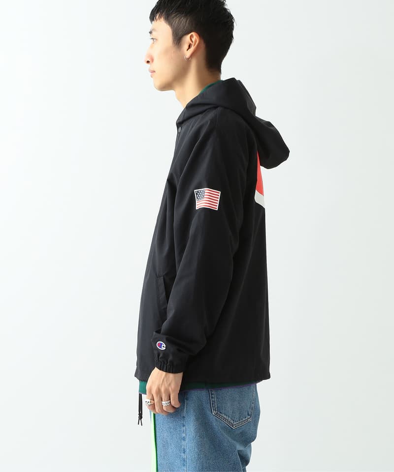 BEAMS Champion Capsule collection coach jacket track pants