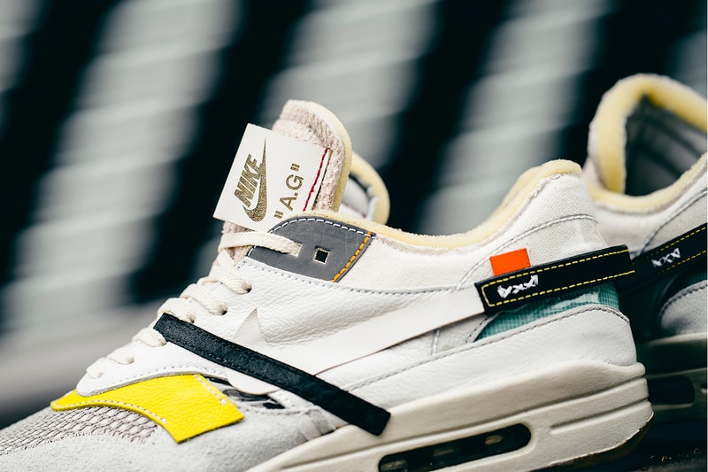 BespokeIND Off White Nike Air Max 1 Custom Footwear Shoes Sneakers