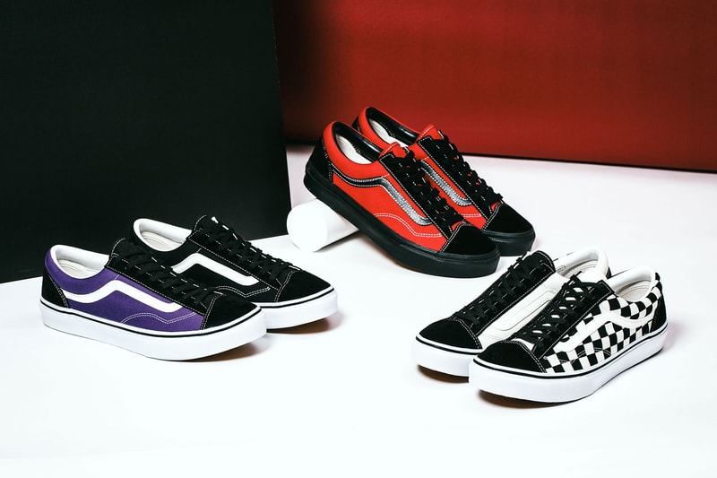 BILLYS Vans Uneven asymmetric Old Skool Collaboration japan tokyo red white blue checkerboard Release Info Drops Date January 7 2018