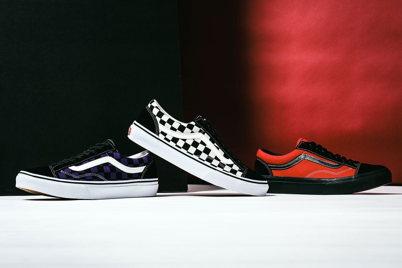 BILLYS Vans Uneven asymmetric Old Skool Collaboration japan tokyo red white blue checkerboard Release Info Drops Date January 7 2018