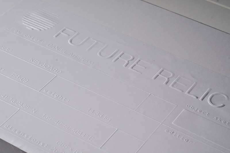Daniel Arsham Future Relic 09 Artworks Art Keyboard Collectible Casio Casiotone MT 500 Keyboard White