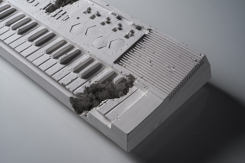 Daniel Arsham Future Relic 09 Artworks Art Keyboard Collectible Casio Casiotone MT 500 Keyboard White