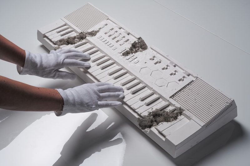 Daniel Arsham Future Relic 09 Artworks Art Keyboard Collectible Casio Casiotone MT 500 Keyboard White