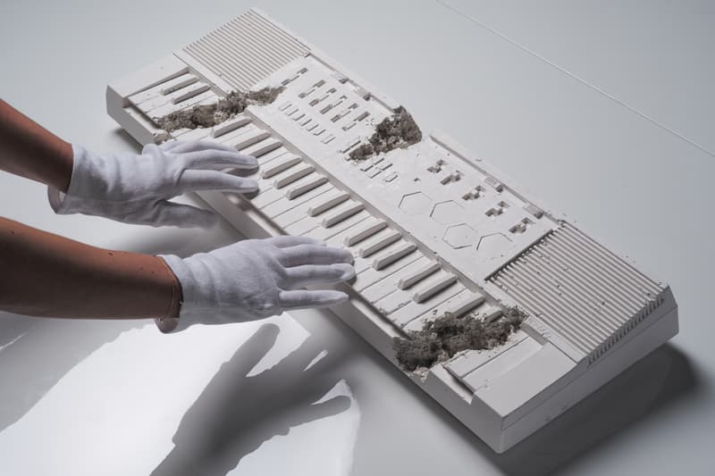 Daniel Arsham Future Relic 09 Artworks Art Keyboard Collectible Casio Casiotone MT 500 Keyboard White