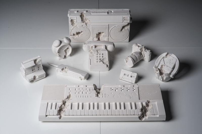 Daniel Arsham Future Relic 09 Artworks Art Keyboard Collectible Casio Casiotone MT 500 Keyboard White