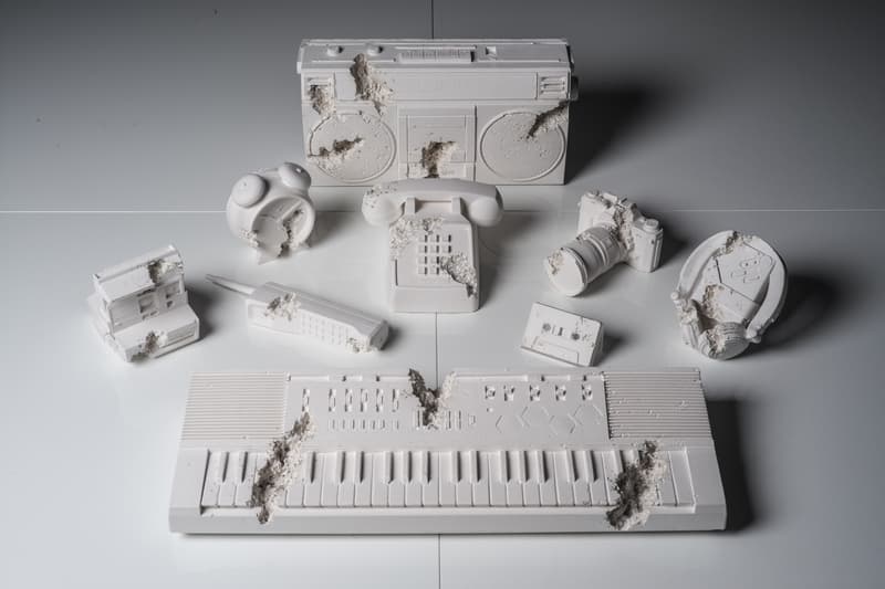 Daniel Arsham Future Relic 09 Artworks Art Keyboard Collectible Casio Casiotone MT 500 Keyboard White