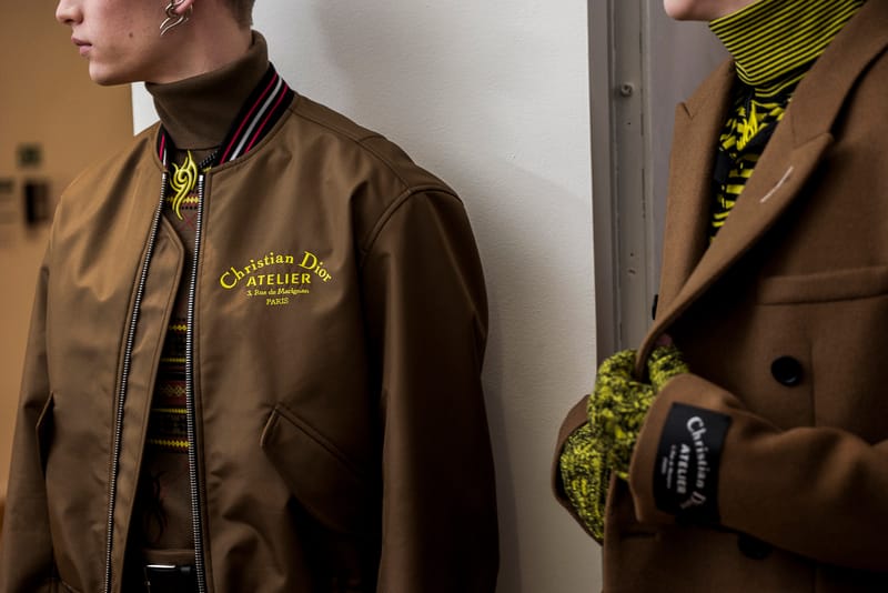 Backstage at Dior Homme's Pattern-Heavy Fall/Winter 2018 Collection