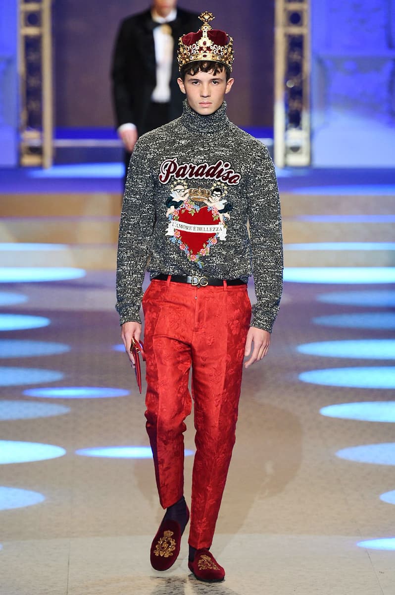 Dolce & Gabbana 2018 Fall/Winter Collection milan fashion week men's
