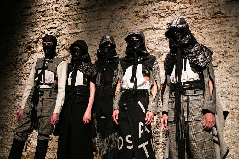 Face mask fashion trend fall winter 2018 fashion week