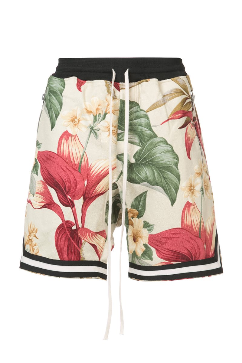 floral print basketball shorts