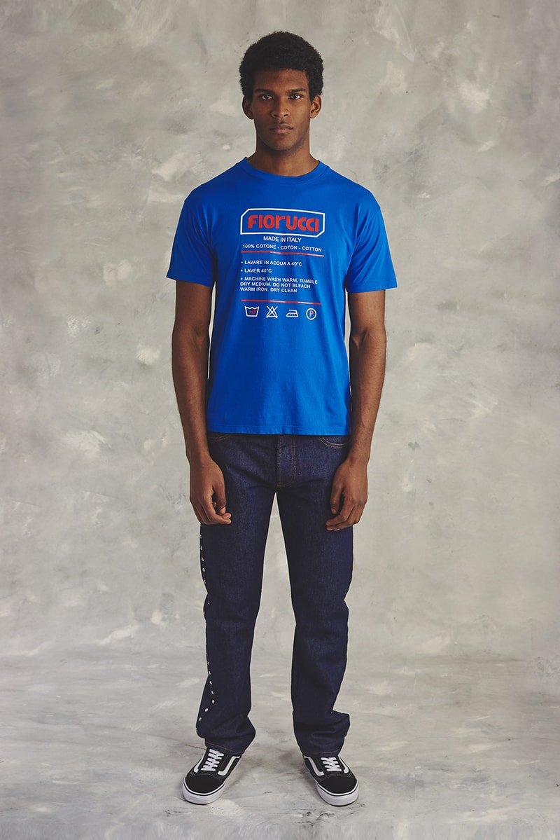 Fiorucci Fall 2018 Collection Lookbook Jacket Hoodies T-Shirt Shirt Trousers Jeans Pants