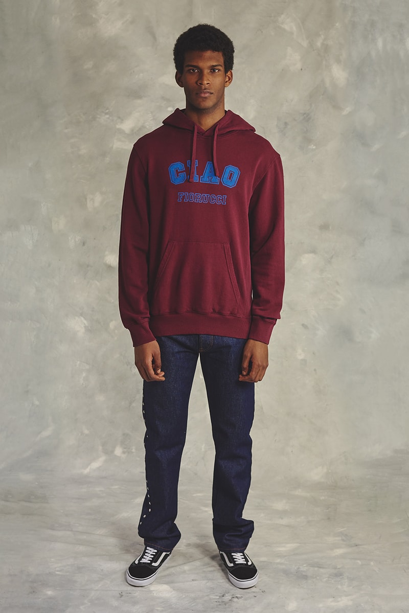 Fiorucci Fall 2018 Collection Lookbook Jacket Hoodies T-Shirt Shirt Trousers Jeans Pants