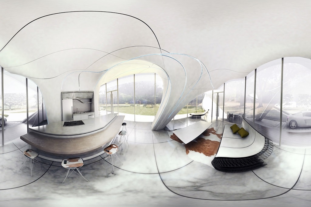 Curve Appeal Первый 3D-печатный дом произвольной формы WATG Urban
