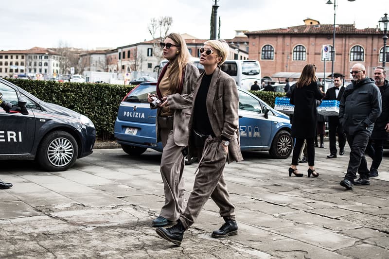 Pitti Uomo 93 Fall/Winter 2018 Streetsnaps Balenciaga, Off-White™ Raf Simons Gucci Louis Vuitton Supreme BAPE Balenciaga Triple S YEEZY Wave Runner 700 Gucci Rhyton  J.W.Anderson "Glitter_Gutter" Converse Vetements Reebok Virgil Abloh's The Ten