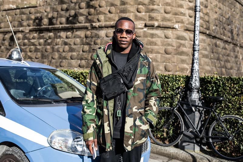 Pitti Uomo 93 Fall/Winter 2018 Streetsnaps Balenciaga, Off-White™ Raf Simons Gucci Louis Vuitton Supreme BAPE Balenciaga Triple S YEEZY Wave Runner 700 Gucci Rhyton  J.W.Anderson "Glitter_Gutter" Converse Vetements Reebok Virgil Abloh's The Ten