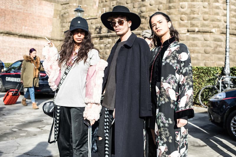 Pitti Uomo 93 Fall/Winter 2018 Streetsnaps Balenciaga, Off-White™ Raf Simons Gucci Louis Vuitton Supreme BAPE Balenciaga Triple S YEEZY Wave Runner 700 Gucci Rhyton J.W.Anderson "Glitter_Gutter" Converse Vetements Reebok Virgil Abloh's The Ten