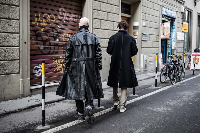 Pitti Uomo 93 Fall/Winter 2018 Streetsnaps Balenciaga, Off-White™ Raf Simons Gucci Louis Vuitton Supreme BAPE Balenciaga Triple S YEEZY Wave Runner 700 Gucci Rhyton  J.W.Anderson "Glitter_Gutter" Converse Vetements Reebok Virgil Abloh's The Ten