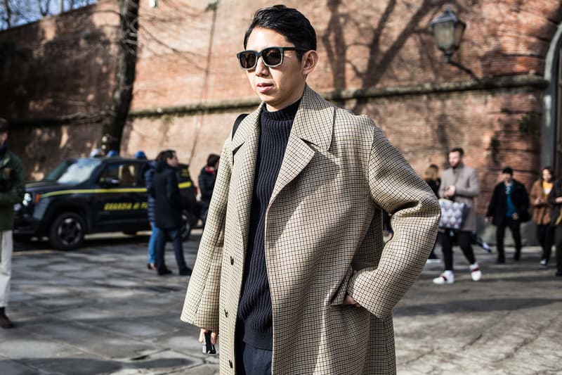 Pitti Uomo 93 Fall/Winter 2018 Streetsnaps Balenciaga, Off-White™ Raf Simons Gucci Louis Vuitton Supreme BAPE Balenciaga Triple S YEEZY Wave Runner 700 Gucci Rhyton J.W.Anderson "Glitter_Gutter" Converse Vetements Reebok Virgil Abloh's The Ten