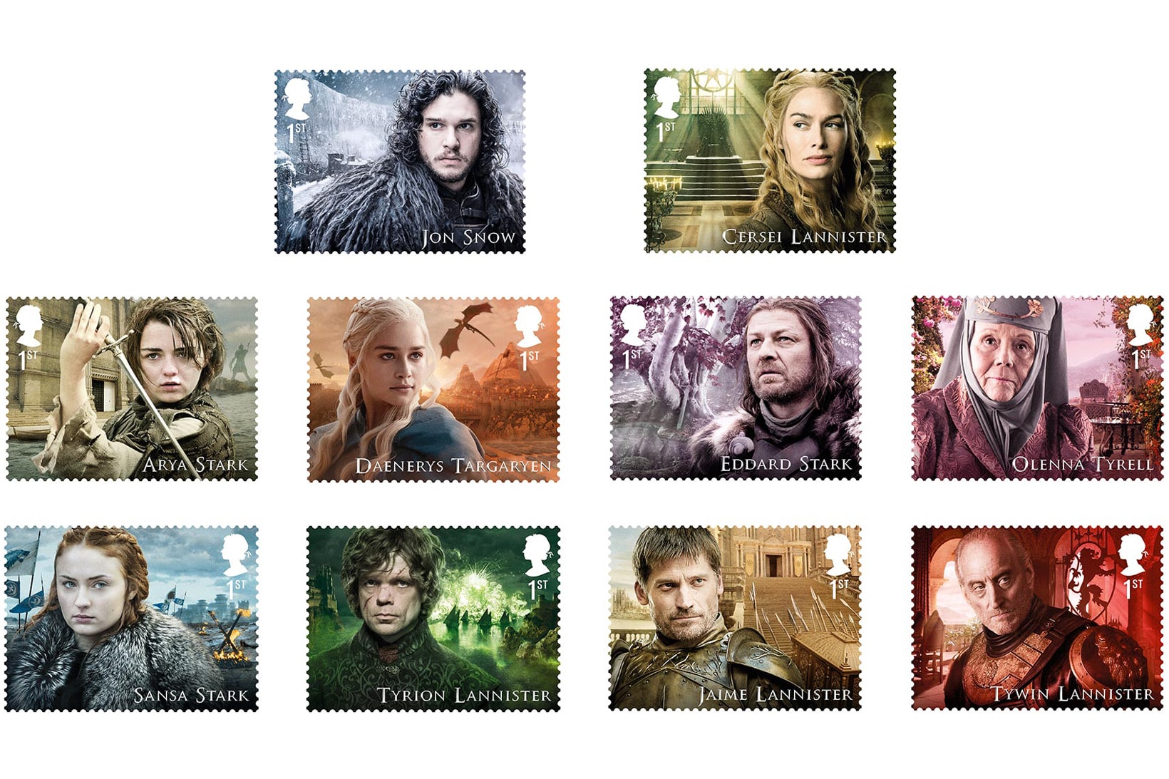 Game of Thrones Postage Stamps Collection Stamp Royal Mail