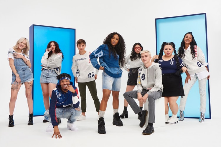 Metro Boomin & SZA Model GAP's Logo Remix Collection