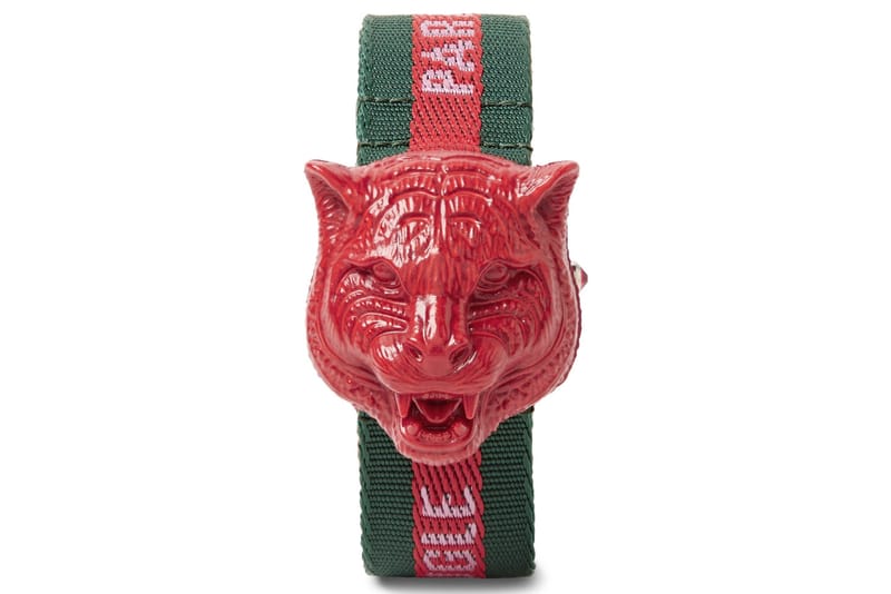 gucci red tiger watch