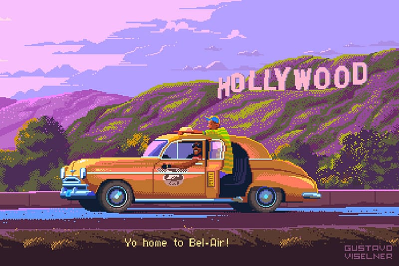Artist Gustavo Viselner Recreates Iconic TV Shows in 8-Bit