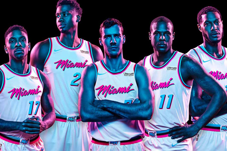 Miami Heat 'Vice' City Edition Unis #MiamiHeat #MiamiCulture #NBA