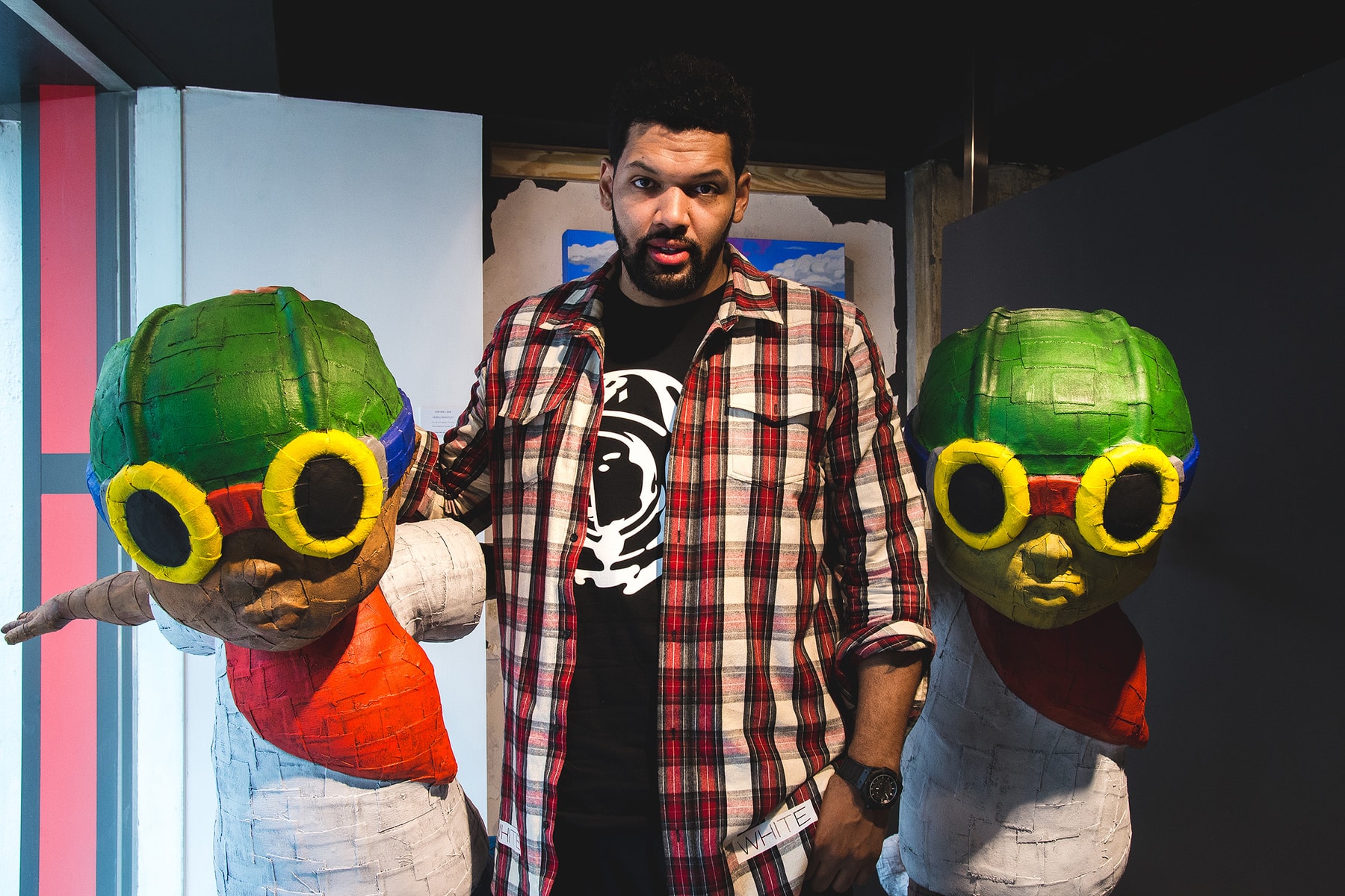 Hebru Brantley Fly Boy Lil MaMa art painting artist avenue des arts gallery