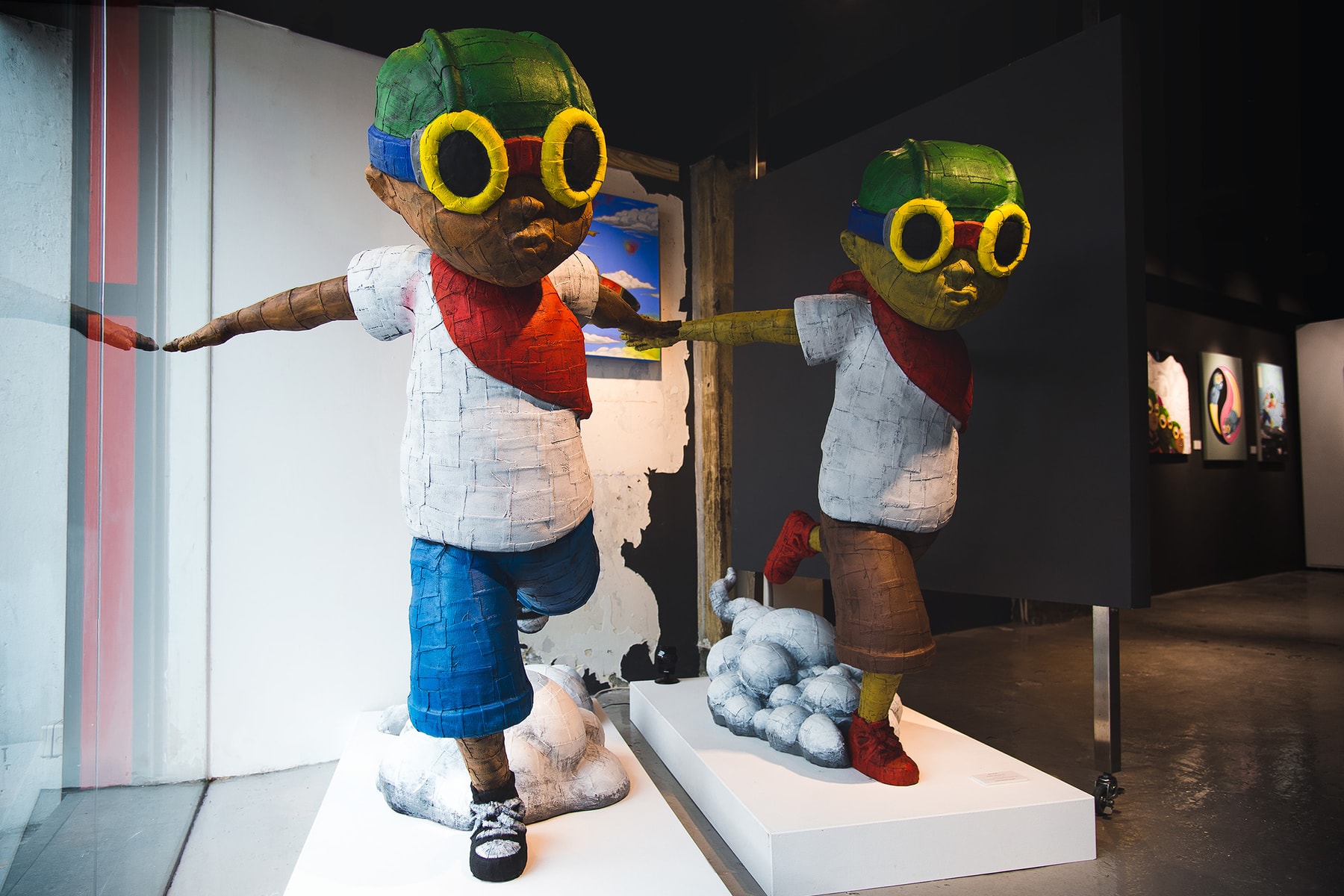 Hebru Brantley Fly Boy Lil MaMa art painting artist avenue des arts gallery