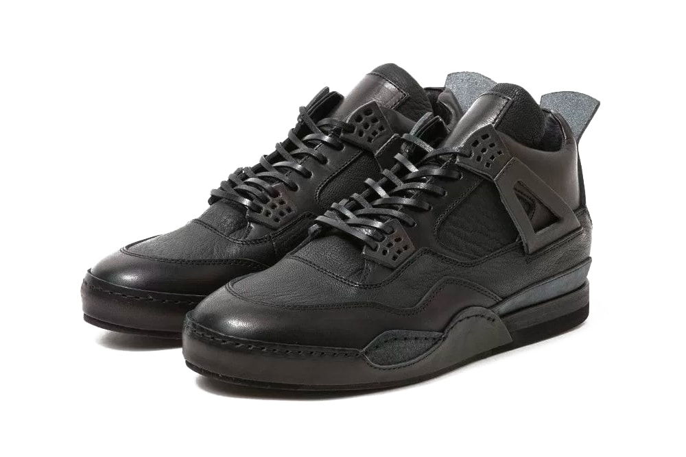 Hender Scheme Manual Industrial Product 10 Air Jordan 4 Black Leather Homage Line Release