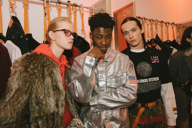 Heron Preston Fall/Winter 2018 Presentation Paris Bella Hadid Virgil Abloh Jerry Lorenzo Kareem Biggs Burke