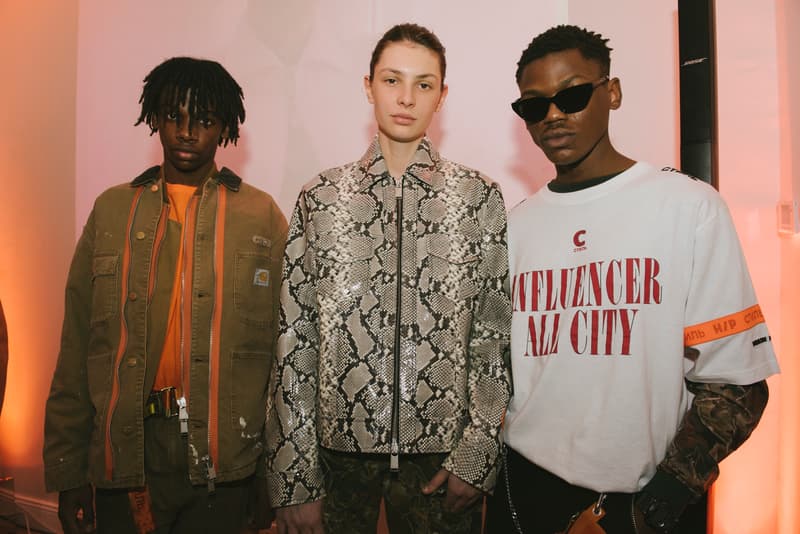 Heron Preston Fall/Winter 2018 Presentation Paris Bella Hadid Virgil Abloh Jerry Lorenzo Kareem Biggs Burke