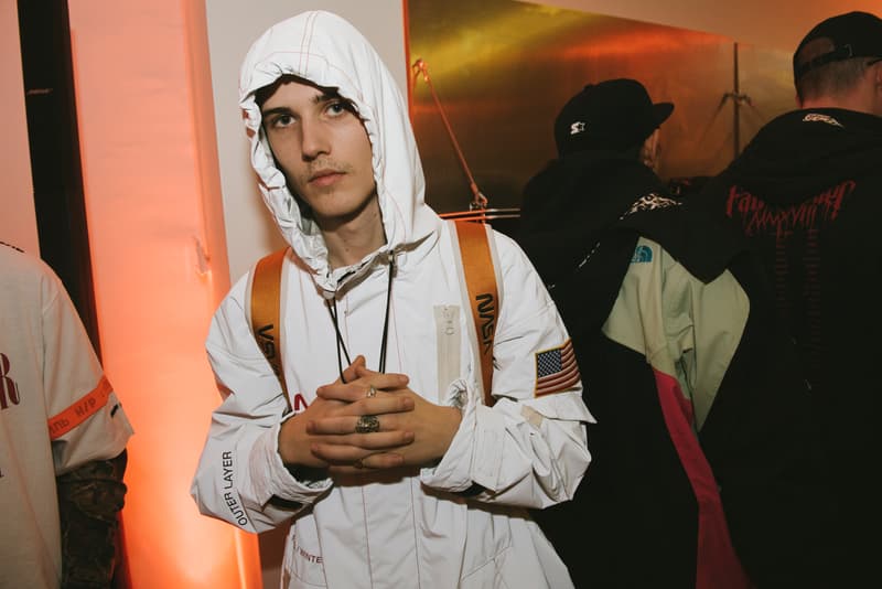 Heron Preston Fall/Winter 2018 Presentation Paris Bella Hadid Virgil Abloh Jerry Lorenzo Kareem Biggs Burke