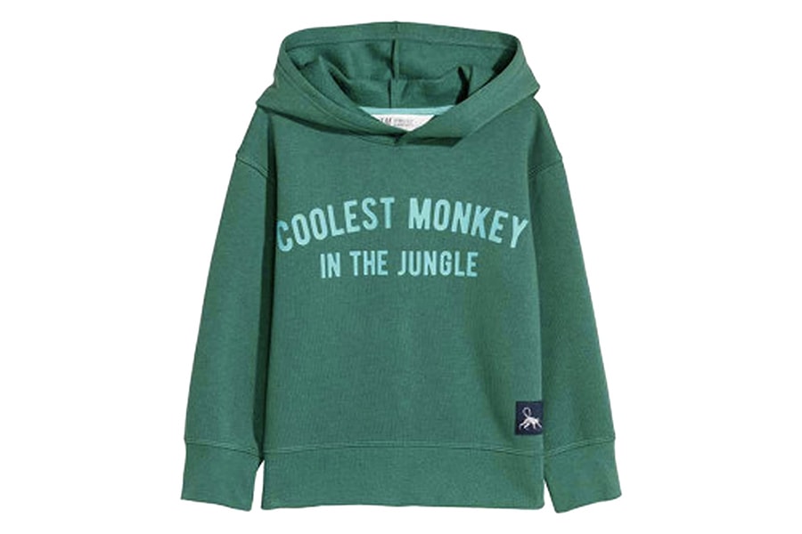 H&M Called Out Offensive Hoodie Styling Coolest Monkey in the Jungle Child Sweater young black kid boy racist insensitive backlash website