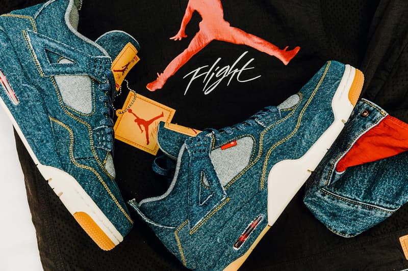 Jordan Brand Levis Air Jordan 4 Trucker Jacket fashion footwear 2018 January 17 Release Date Info