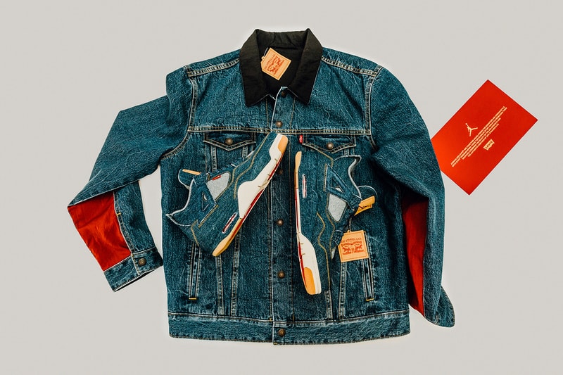 Jordan Brand Levis Air Jordan 4 Trucker Jacket fashion footwear 2018 January 17 Release Date Info