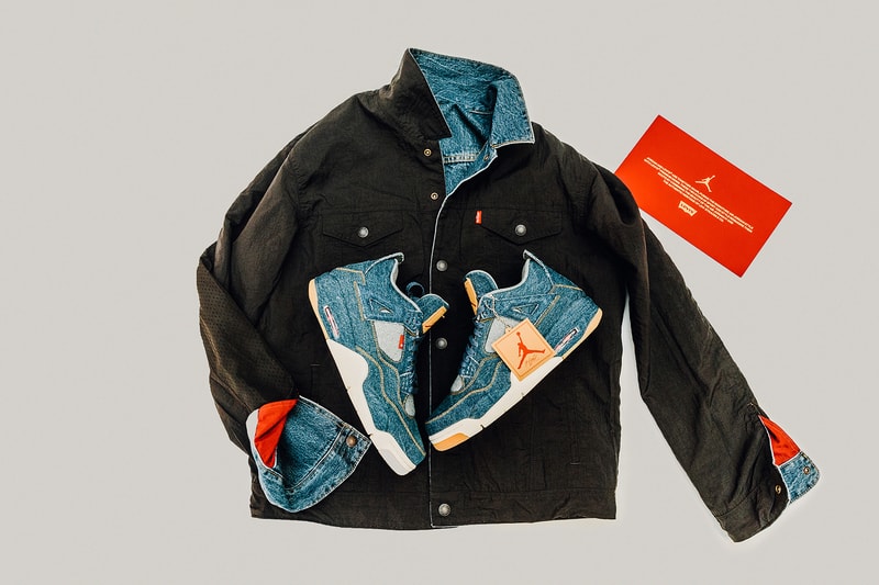 Jordan Brand Levis Air Jordan 4 Trucker Jacket fashion footwear 2018 January 17 Release Date Info
