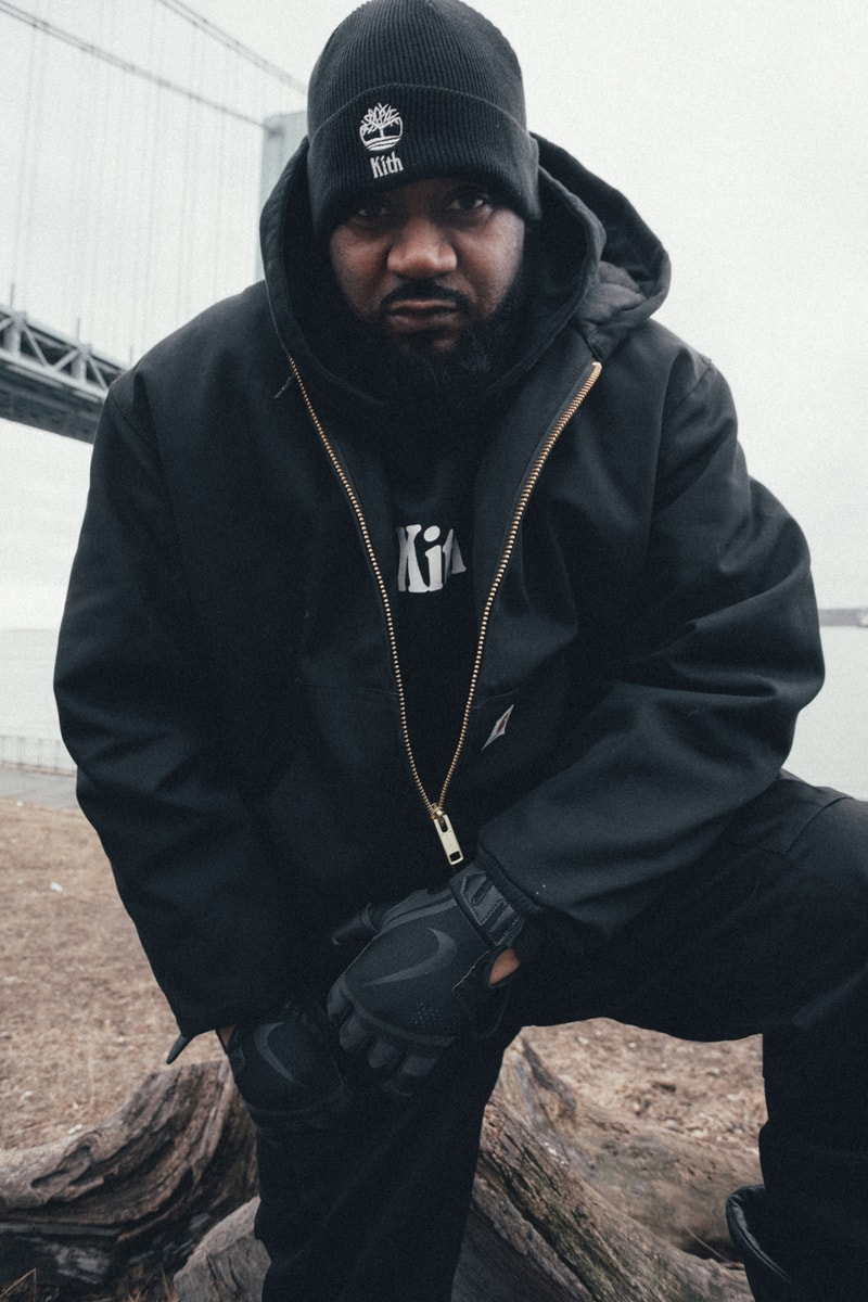 KITH Timberland Collection lookbook hoodie t shirt beanie cap Ghostface Killah Raekwon fashion Wu Tang