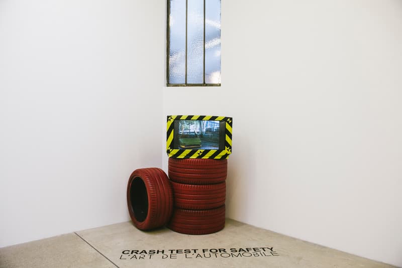 Arthur Kar L Art De L Automobile Crash Test Exhibition Lamborghini Diablo Cars Signs Yellow