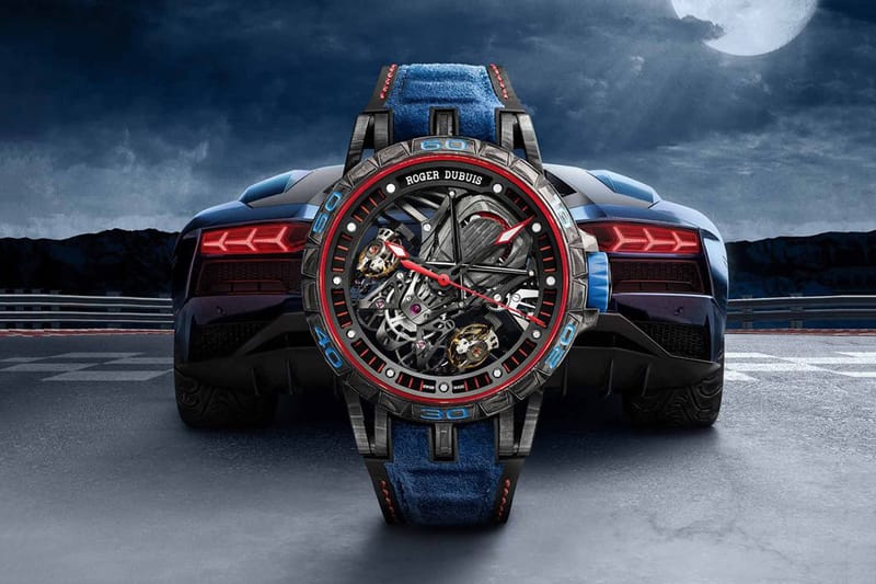 Roger Dubuis Utilizes Lamborghini Carbon Fiber in New Watch Range