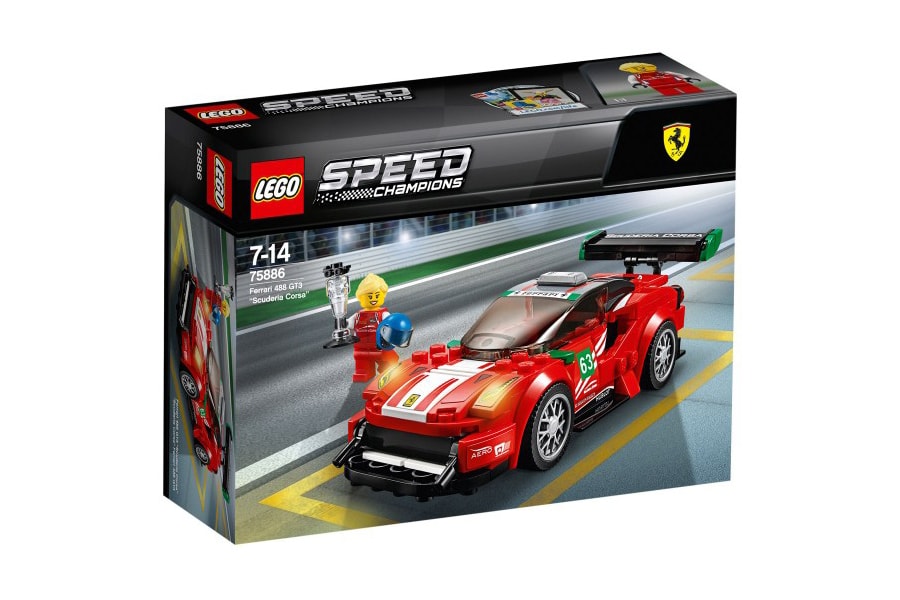 Lego 2018 Speed Champions Collection Set Porsche Ford ferrari Fiesta M-Sport 488 GT3 Mustang Fastback Corsa
