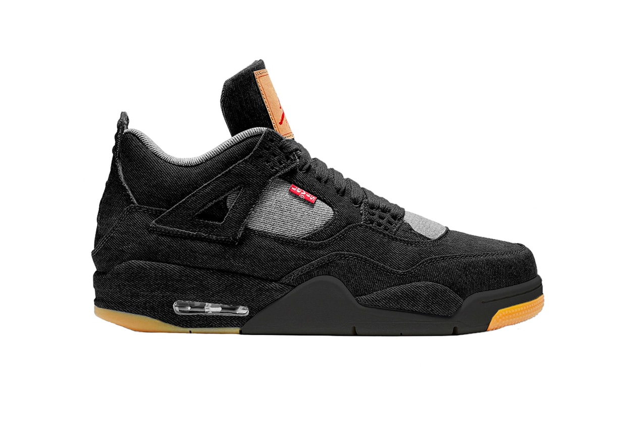 Levis Air Jordan 4 black june 2018 footwear