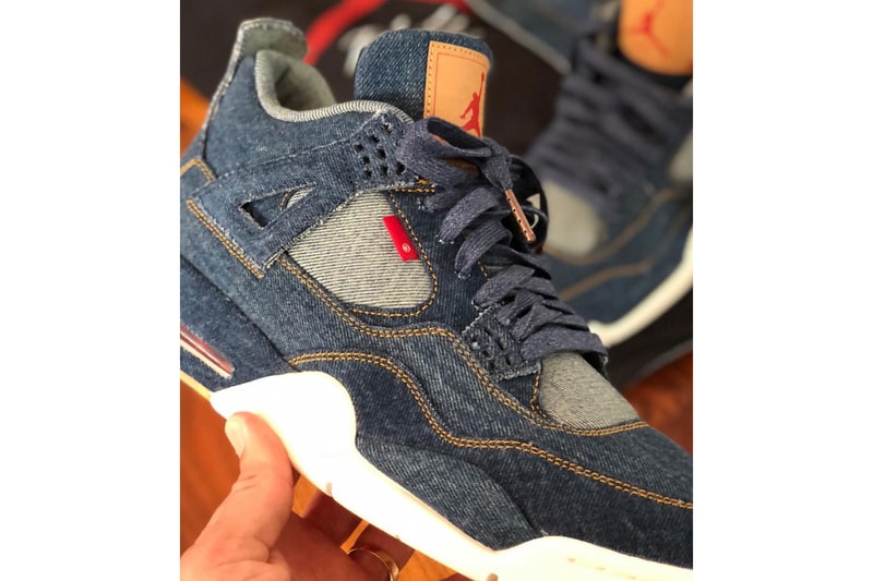 Levi's Air Jordan 4 Reversible Denim Nylon Jacket Eric Koston