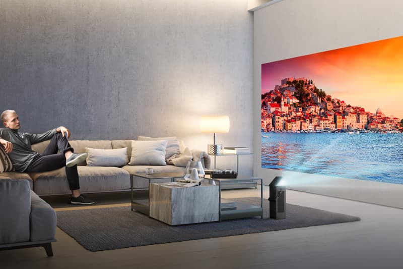 LG 150 inch 4K HDR Projector CES 2018 HU80KA