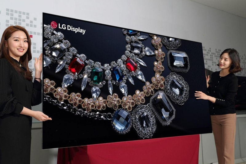 LG 88 inch 8k oled tv display ces 2018