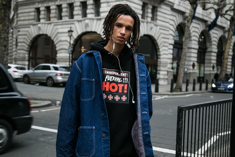 London Fashion Week Men's Fall/Winter 2018 Street Style Streetsnaps Balenciaga Nike Virgil Abloh Off-White Triple-S A-COLD-WALL*