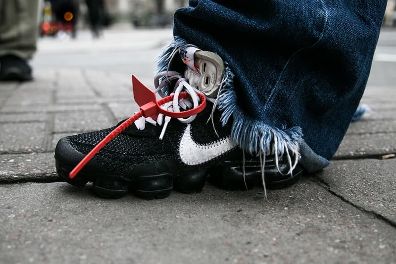 London Fashion Week Men's Fall/Winter 2018 Street Style Streetsnaps Balenciaga Nike Virgil Abloh Off-White Triple-S A-COLD-WALL*